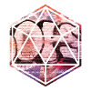 Geometrisches Graffiti-Prisma über Ziegelmauer