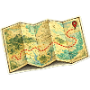 Ancient Map Path Adventure Journey