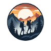 Sunset Hiker Round Logo