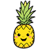 Kawaii Pineapple Mascotte