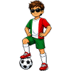 Soccer Boy Mexico Fan Mexican Flag