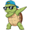 Cool Dabbing Turtle Sunglasses Cartoon Art