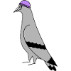 Pigeon with Beanie – Urban Minimal Illustration