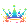 Regenbogen Kronen Splash