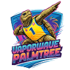 Neon Surf Turtle Palmtree