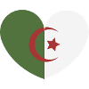 Algeria heart flag