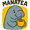 Manatea Cheer: Manatee Sips Tea