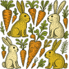 Karottengartenhasen-Illustration