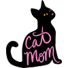 Cat Mom Neon Script