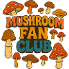 Mushroom Club Retro Doodle