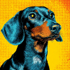 Pop Art Dachshund 