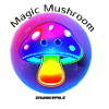 Glowing Rainbow Mushroom Neon