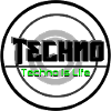 Techno Is Life Neon Logo