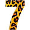 Leopard 7 Neon Pattern