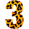 Leopard 3 Number Pattern