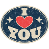 Je t’aime – Cœur d’amour campestre Saint-Valentin