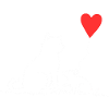 Katze und Maus mit Herzbalon
