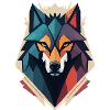 Geometric Wolf Head