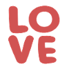 Love Soft Red Typografie