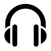 Musik und Rhythmus, Kopfhörer, Logo-Ohrhörer