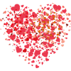 Heart Mosaic of Tiny Love Hearts