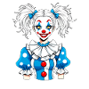 Mädchen Clown Girlfriend Zirkus
