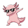 Dessin animé Cool Dab Axolotl