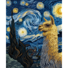 Lama Van Gogh Starry Night