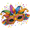 Colourful carnival mask – elegant carnival motif
