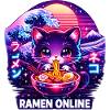 Ramen Neon Cat Kawaii Japan