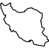 Iran Map Silhouette Persia