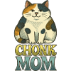 Chonk Cat Mom Retro Print