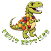 Frucht-Dino mit Obstkranz