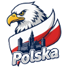 Polska Eagle and Castle on Flag