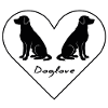 Dog love, dog logo