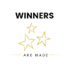 Winners Are Made Minimal Motivational Quote