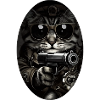 Cat gangster with sunglasses