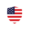 U.S. Flag Shield Navy