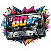 80s Retro Cassette Neon