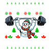Gym MERRY MUSCLE CHRISTMAS Funny