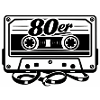 80s Cassette Retro