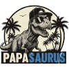 Papasaurus – Cool T-Rex Father Design
