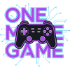 One Game Controller Neon Circuit