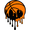 Dripping Basketball Street Art Design
