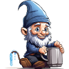 GnomePotterBlue