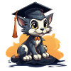 Kitten with cap