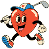Heart Golf Cartoon