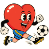 Heart Kicker Football Heart