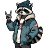 Cool raccoon
