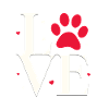 Love with a paw print